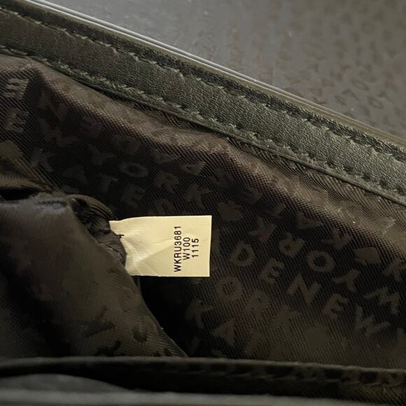 Kate Spade Maple Court Zani Scalloped Edge Black Leather Crossbody Shoulder Bag - Picture 7 of 11